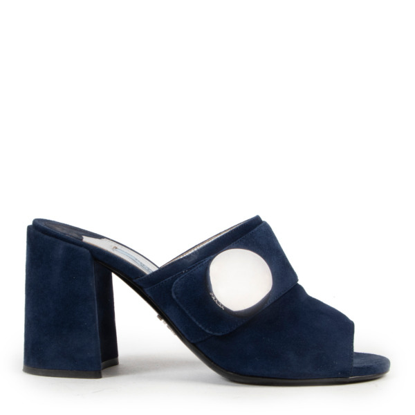 Prada Mule Sphere Chuncky Blue Pumps - Size 36 Labellov Buy and Sell ...