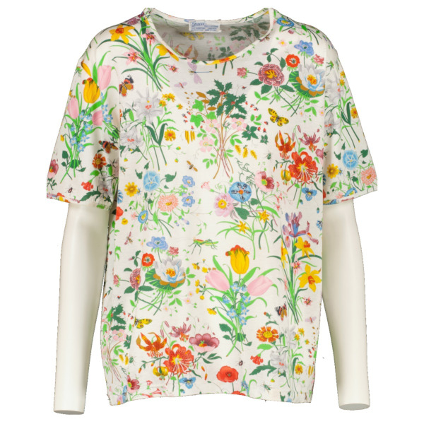 希少✨GUCCI フローラ Tシャツ ヴィンテージ イタリア製 入手困難 タグ付き・美品】グッチ☆ヴィンテージロゴ＆フローラルTシャツ