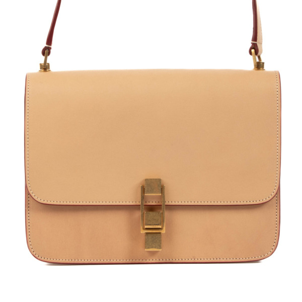 Saint Laurent Beige Le Carre Satchel Bag Labellov Buy and Sell Authentic Luxury