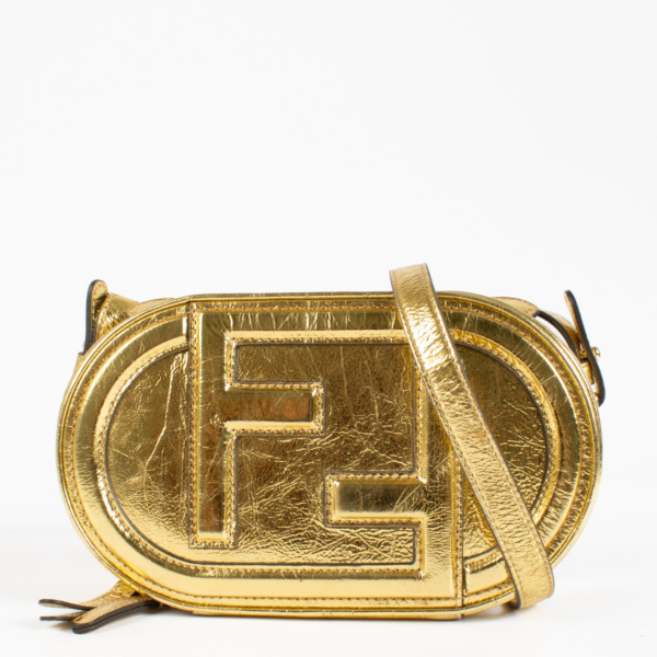 Fendi Gold O'Lock Mini Camera Bag ○ Labellov ○ Buy and Sell