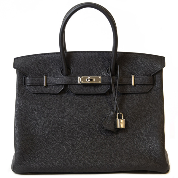 Hermès Birkin 35 Black Togo PHW Labellov Buy and Sell Authentic Luxury