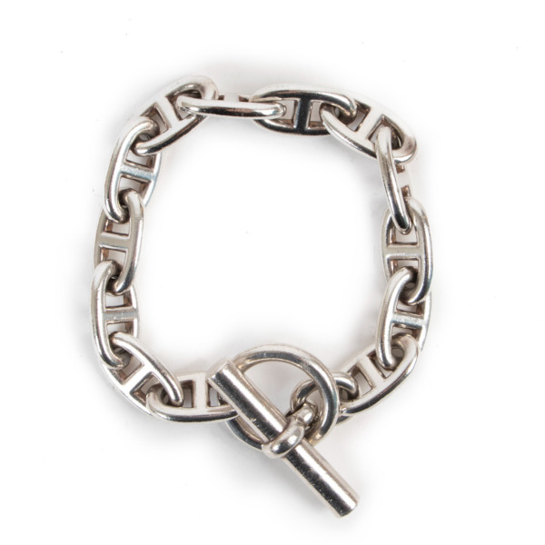 HERMES Chaine d'Ancre TGM Silver Bracelet | eBay