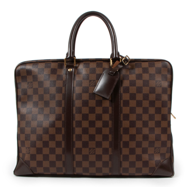 Louis Vuitton Damier Ebene PorteDocuments Briefcase Labellov Buy and