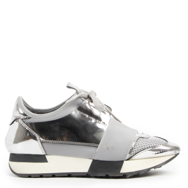 Balenciaga race runners silver outlet