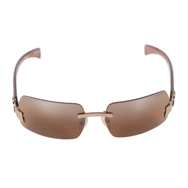 Chanel Brown Gradient Rimless Sunglasses ○ Labellov ○ Buy and Sell  Authentic Luxury