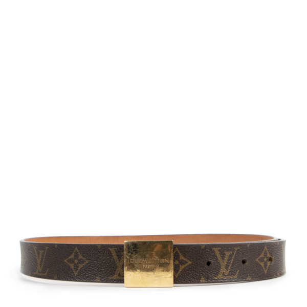 Louis Vuitton Monogram Gold Buckle Belt - Size 80 Labellov Buy and Sell ...