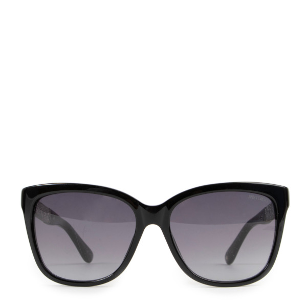 Jimmy Choo Black Cora/S Glitter Sunglasses Labellov Buy and Sell