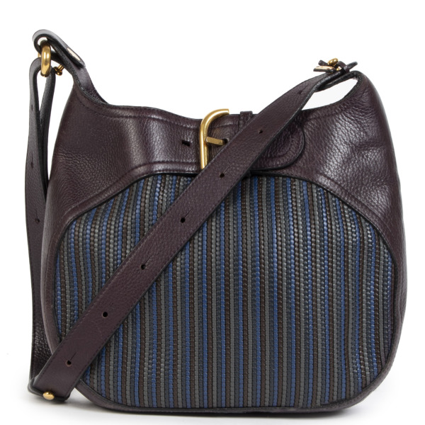 愛用 & Brown Delvaux Blue Bag Cuir de Toile Chardonnay バッグ