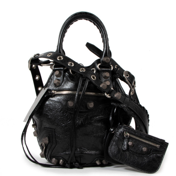 Balenciaga Le Cagole Small Black Bucket Bag Labellov Buy and Sell Authentic Luxury