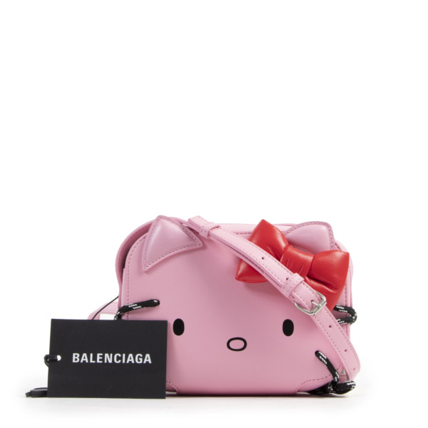 Balenciaga Pink Hello Kitty XS Camera Bag Labellov Buy and Sell Authentic Luxury