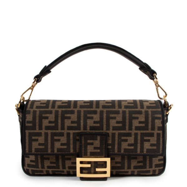 ●Fallett● Vegan leather baguette bag brown FA2403BG11BR Leather Baguette Bags – VELOISSE