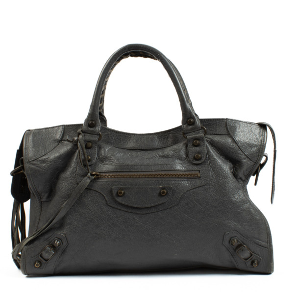 【BALENCIAGA】ハンドbag スモール イーストウエスト grayカラー BALENCIAGA】ハンドbag スモール イーストウエスト grayカラー