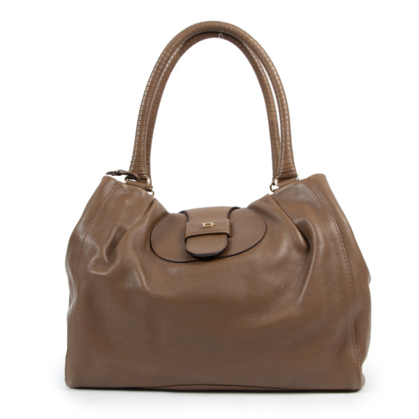 Delvaux Clair Obscur Sellier Marron Shoulder Bag Labellov Buy and Sell ...