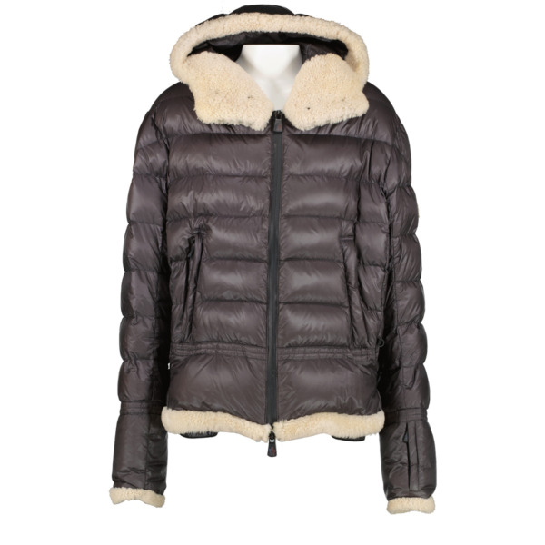 ブルゾン Moncler Grenoble Beige Parka With Fitted Silhouette And Hood Moncler Grenoble Beige Parka With Fitted Silhouette And Hood