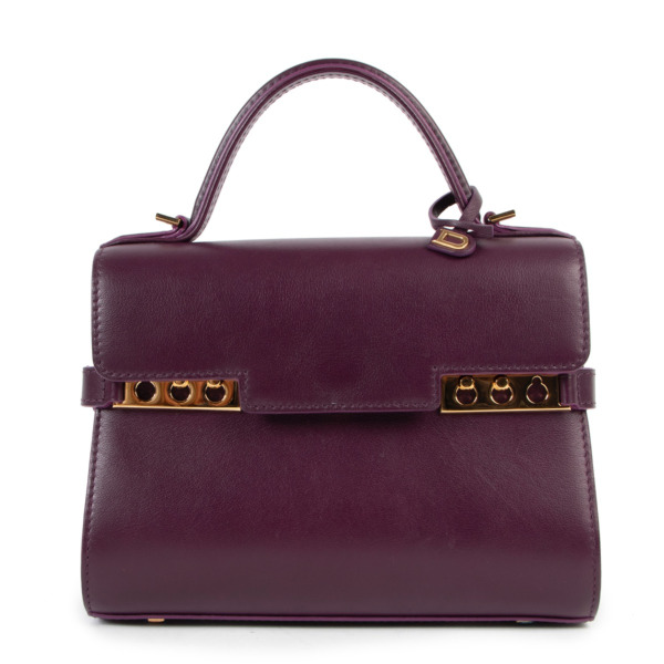 Delvaux Tempete Mini Indigo Supple Calf Labellov Buy and Sell Authentic Luxury