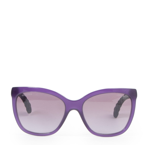 chanel purple sunglasses
