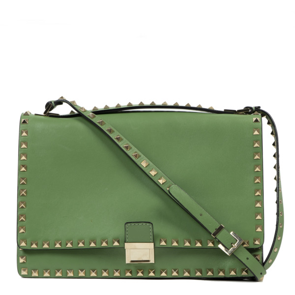 Valentino Mint Green Rockstud Crossbody Bag Labellov Buy and Sell ...