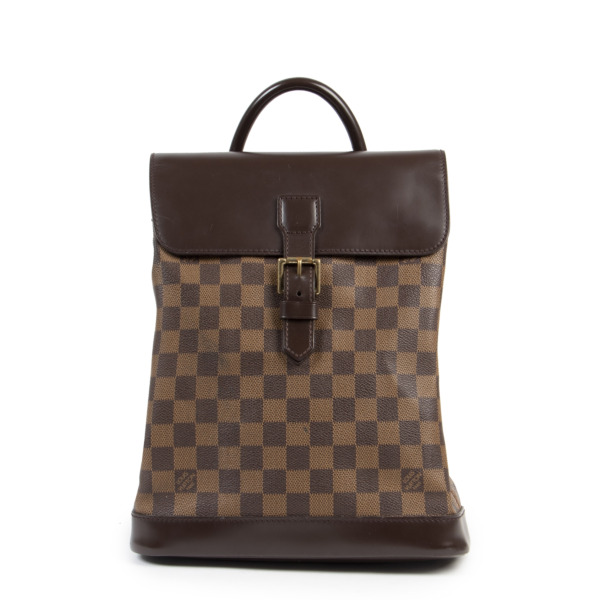 Damier ebene backpack top
