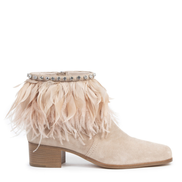 ロングブーツ MIU MIU Beige Suede Boots Miu Miu Size 40 EU Suede Knee-High Sandals