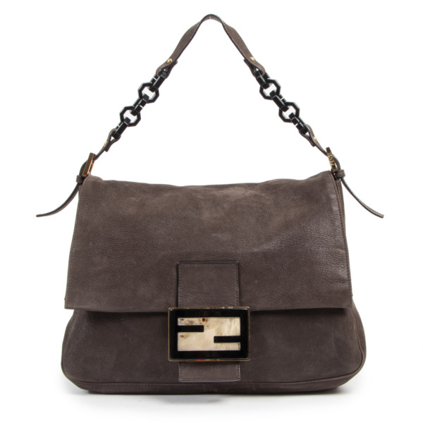 Fendi Brown Big Mama Forever Bag Labellov Buy and Sell Authentic Luxury