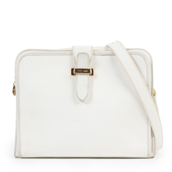 Celine white clutch on sale