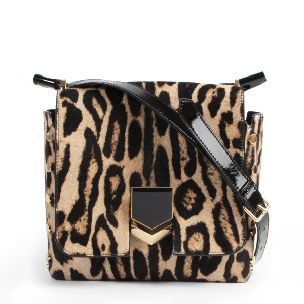 Jimmy Choo Leopard Lockett Calf Hair Bag Labellov Buy and Sell
