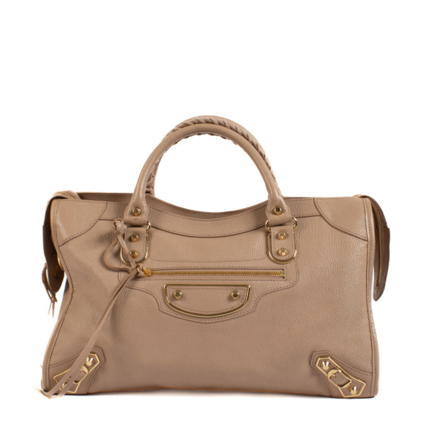 Balenciaga metallic edge city rose des sables sales