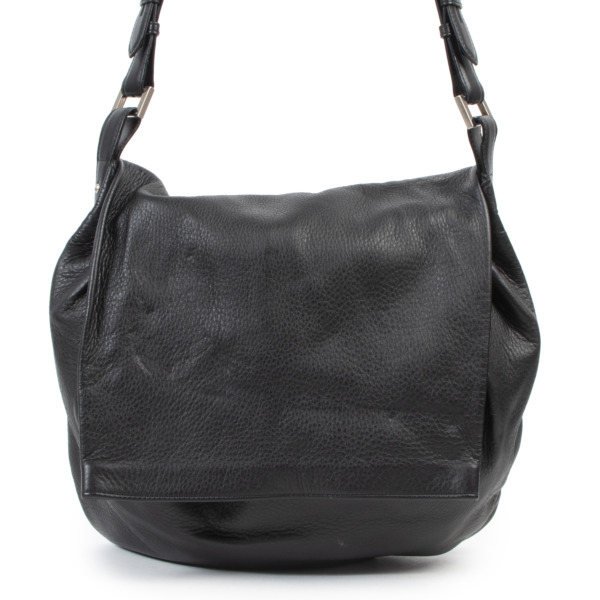 Delvaux Black Le Léon Shoulder Bag Labellov Buy and Sell Authentic Luxury