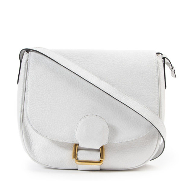 Delvaux White Leather Crossbody Bag Labellov Buy and Sell Authentic Luxury