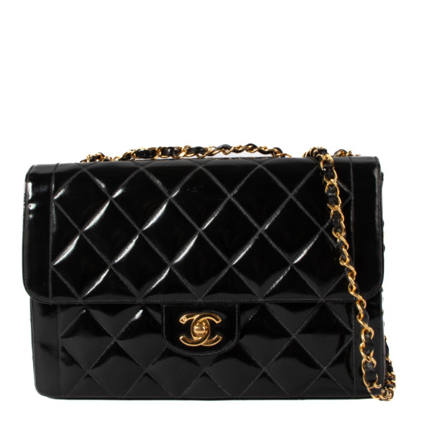Chanel Black Patent Flap Bag ○ Labellov ○ Buy and Sell