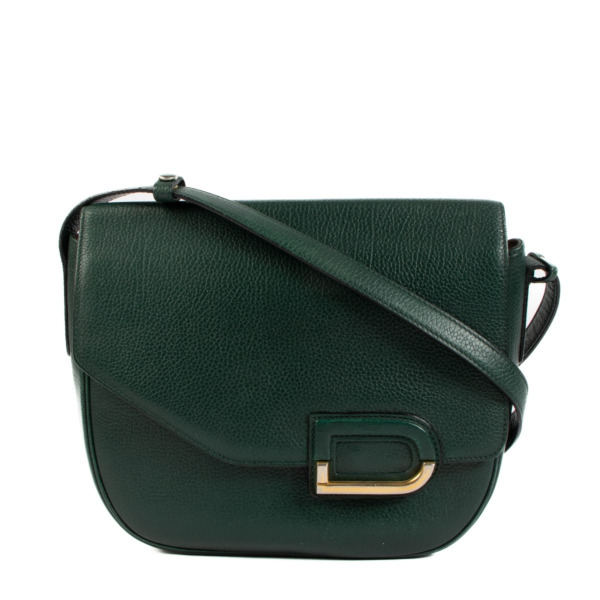Delvaux Vintage Green Leather Crossbody Bag Labellov Buy and Sell ...