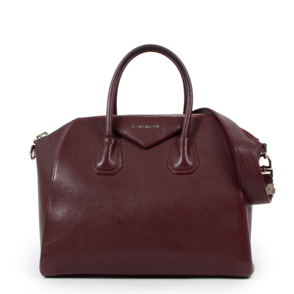 Givenchy Burgundy Medium Antigona Handbag ○ Labellov ○ Buy
