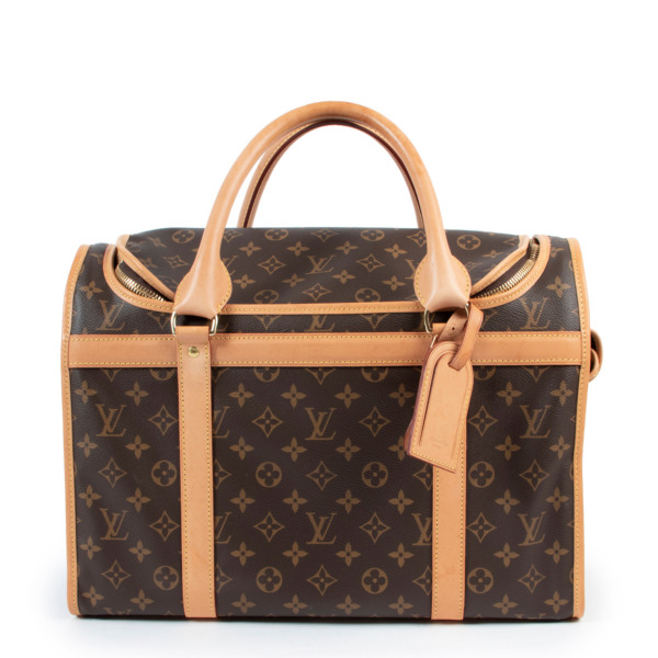 Used louis vuitton dog carrier sales