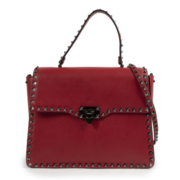 Valentino red leather bag outlet