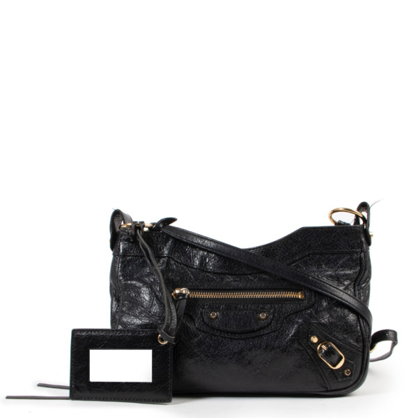 Balenciaga Black Leather Crossbody Bag Labellov Buy and Sell Authentic Luxury