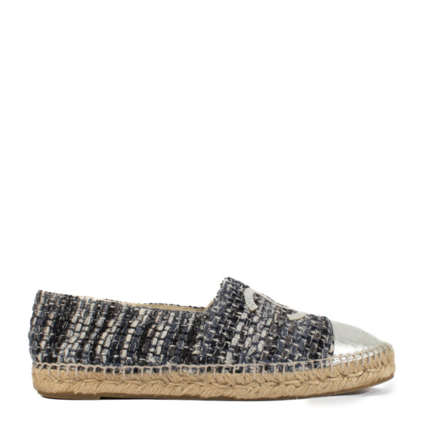 Chanel Blue Tweed Espadrilles Size 40 ○ Labellov ○ Buy and