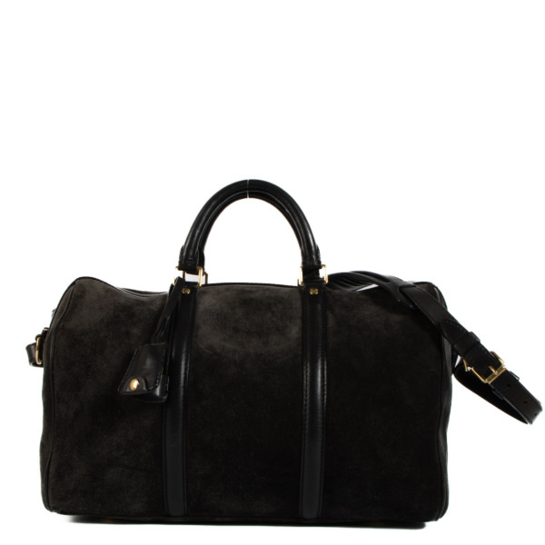 LOUIS VUITTON SCバッグ スエード ブラック 231_louis_vuitton_black_suede_