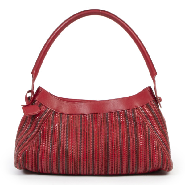 Delvaux Red Delure Shoulder Bag ○ Labellov ○ Buy and Sell
