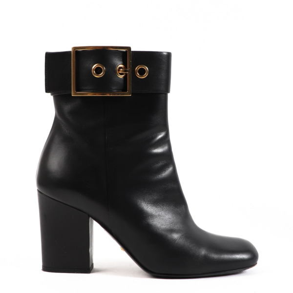 GUCCI★素敵！KESHA MAPLE SUEDE LEATHER LOGO BUCKLE BOOTS Gucci Black Leather Kesha Tall Boots Size 9.5/40 | Yoogi's
