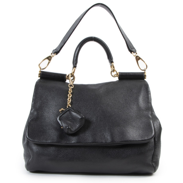 Dolce & Gabbana Black Leather Shoulder Bag ○ Labellov