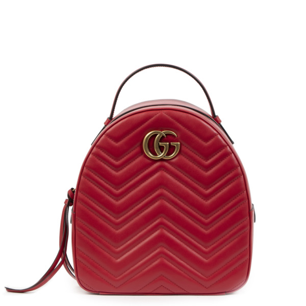 Gucci GG Marmont Matelassé Leather Backpack ○ Labellov