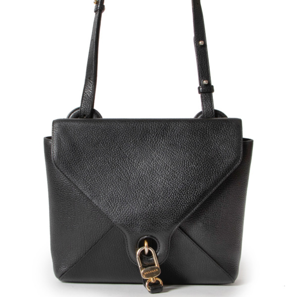 Delvaux Vintage Black Leather Shoulder bag Labellov Buy and Sell