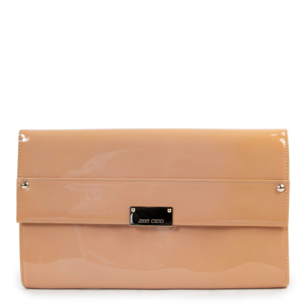 Jimmy choo patent leather clutch shop