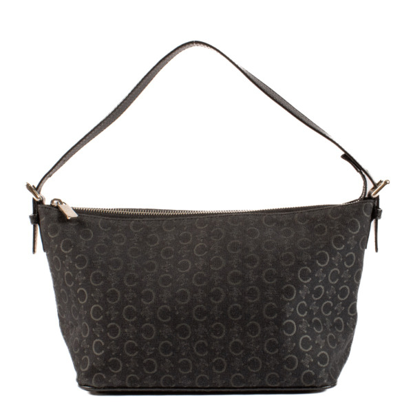 Celine Black Triomphe Canvas Baguette Bag Labellov Buy and Sell Authentic Luxury