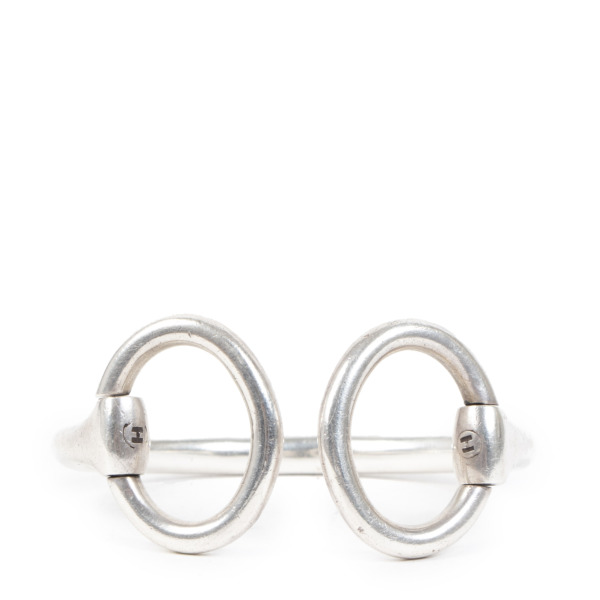 Hermès Sterling Silver Horsebit Nausicaa Bracelet
