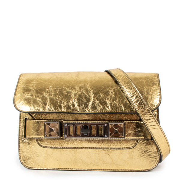 Proenza Schouler Aged Gold PS11 Mini Classic Bag Labellov Buy and Sell ...
