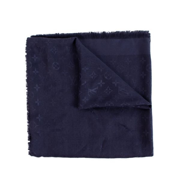 louis vuitton blue shawl