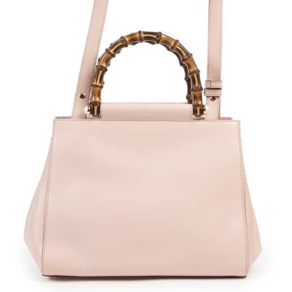 Gucci Nymphaea Bamboo Small Leather Tote Labellov Buy and Sell