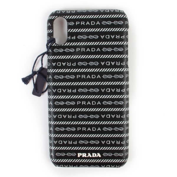 Prada Black and White iPhone XS Max Case Labellov Buy and Sell Authentic Luxury