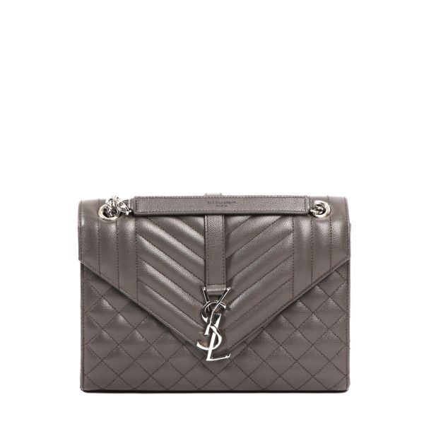 商品画像：美品】YVESSAINTLAURENT ボストンバッグ エナメル Yロゴ 3